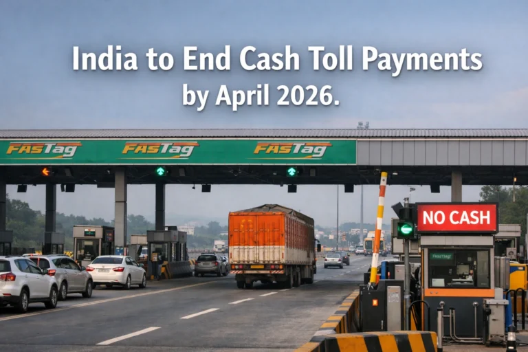 India to End Cash Toll Payments at Highway Plazas by April 2026