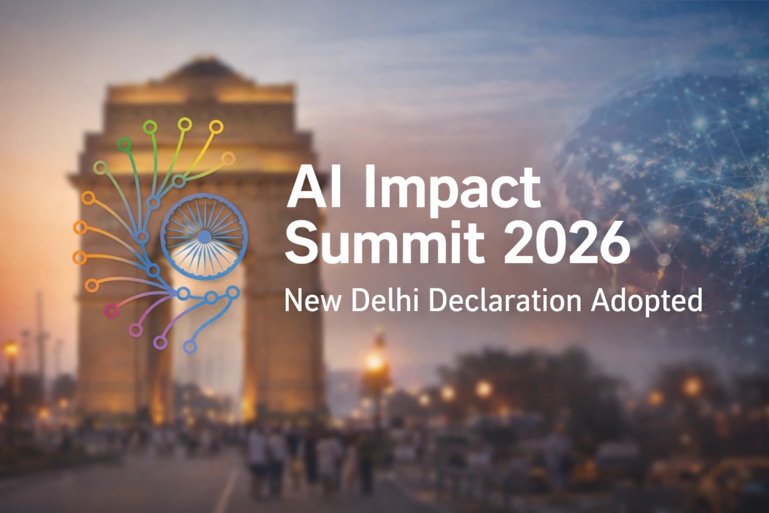 AI summit announcement at India Gate