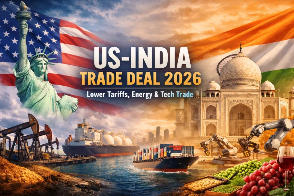 US India Trade Deal 2026 Lowers Tariffs and Expands Energy and Tech Trade
