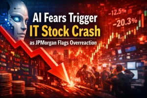 AI Fears Trigger Sharp IT Stock Correction, JPMorgan Says Concerns Overstated
