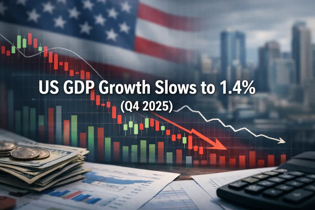US GDP Growth Slows to 1.4% in Q4 2025