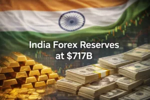 India Forex Reserves Fall to $717 Billion: RBI Data