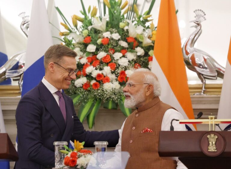 Finland President and India's PM
