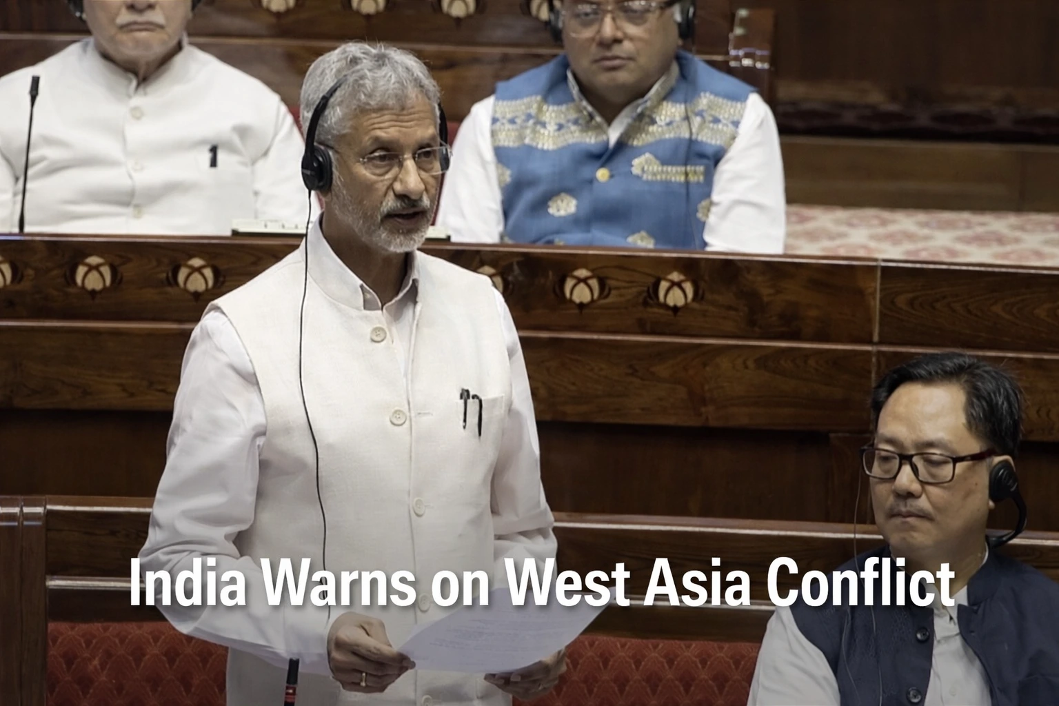 India Warns of West Asia Conflict Risks to Energy and Trade 1 Your Pulse on Stocks, Finance, Markets & the Global Economy Jaishankar on Parliament