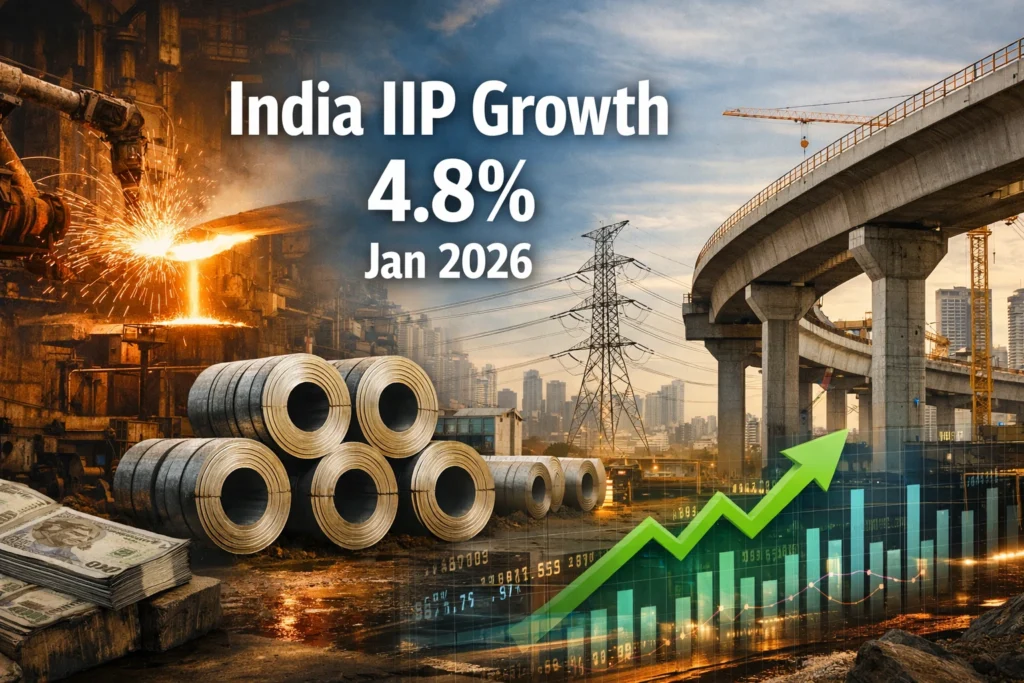 India IIP Growth at 4.8% in January 2026