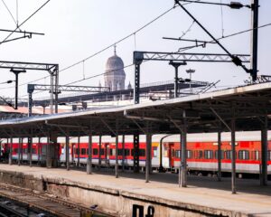 train station in mumbai with heritage architecture