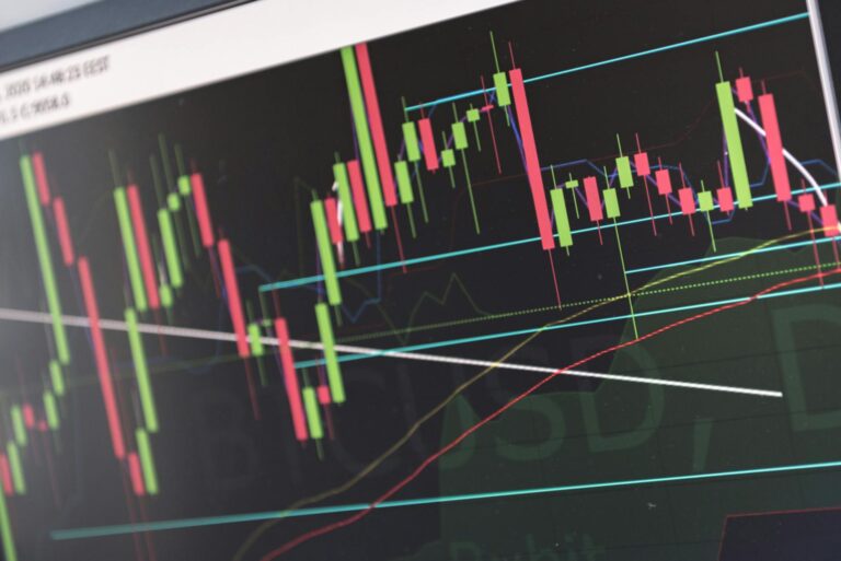 red and green marks on a chart