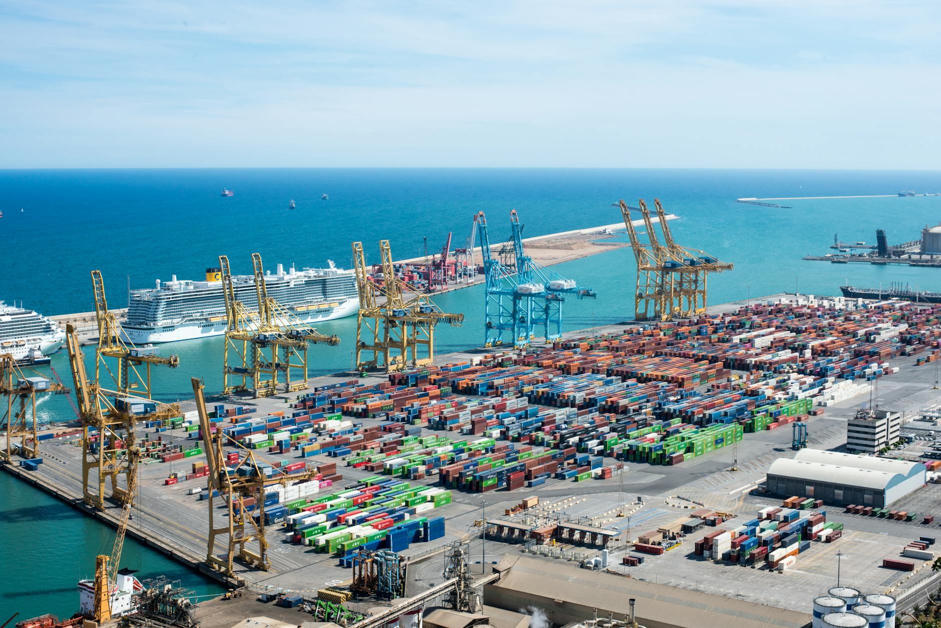 cruise ships at port