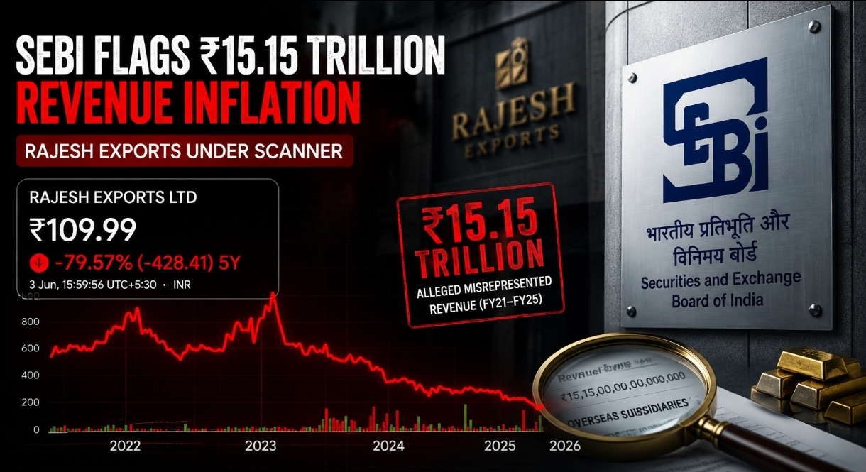 SEBI Alleges Rs 15.15 Trillion Revenue Inflation at Rajesh Exports