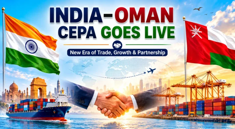 India-Oman CEPA Goes Live: 99% Duty-Free Access for Exports