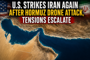 U.S. Strikes Iran Again After Hormuz Drone Attack, Tensions Escalate