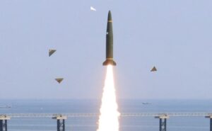 Breaking news: North Korea launches a ballistic missile towards the Sea of Japan.